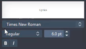 字体调整对话框