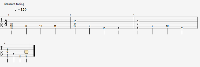 walking bass乐句(加入和弦)