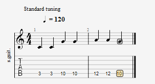 小星星乐谱 调整前
