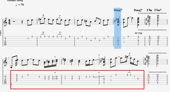 《goodbye to romance》电吉他伴奏部分