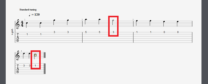 二分音符更改方法