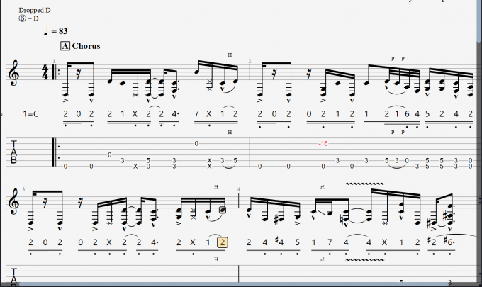 使用Guitar Pro制作简谱